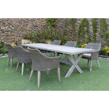 Ensemble de salle à manger design luxueux pour jardin extérieur